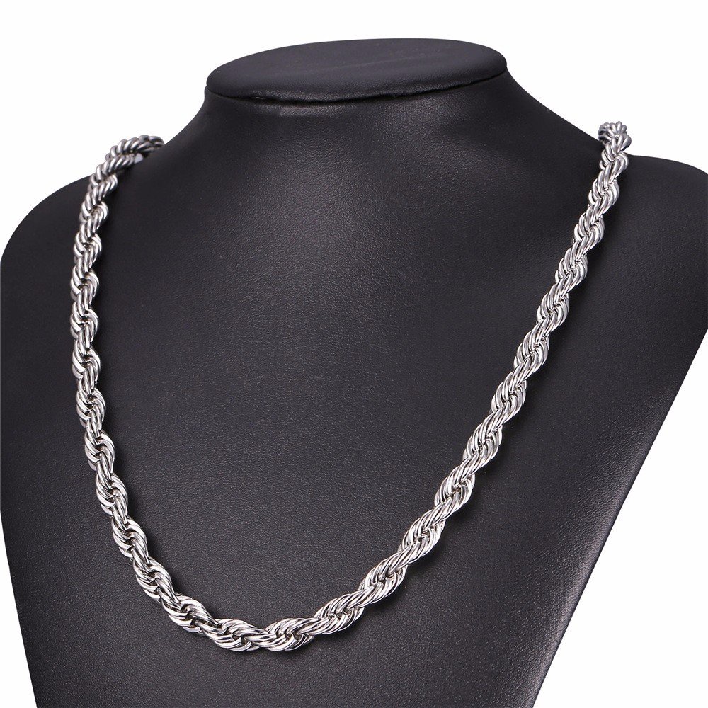 Thick Twisted Rope Braided Men's Chain Thick Twisted Rope Braided Men's Chain