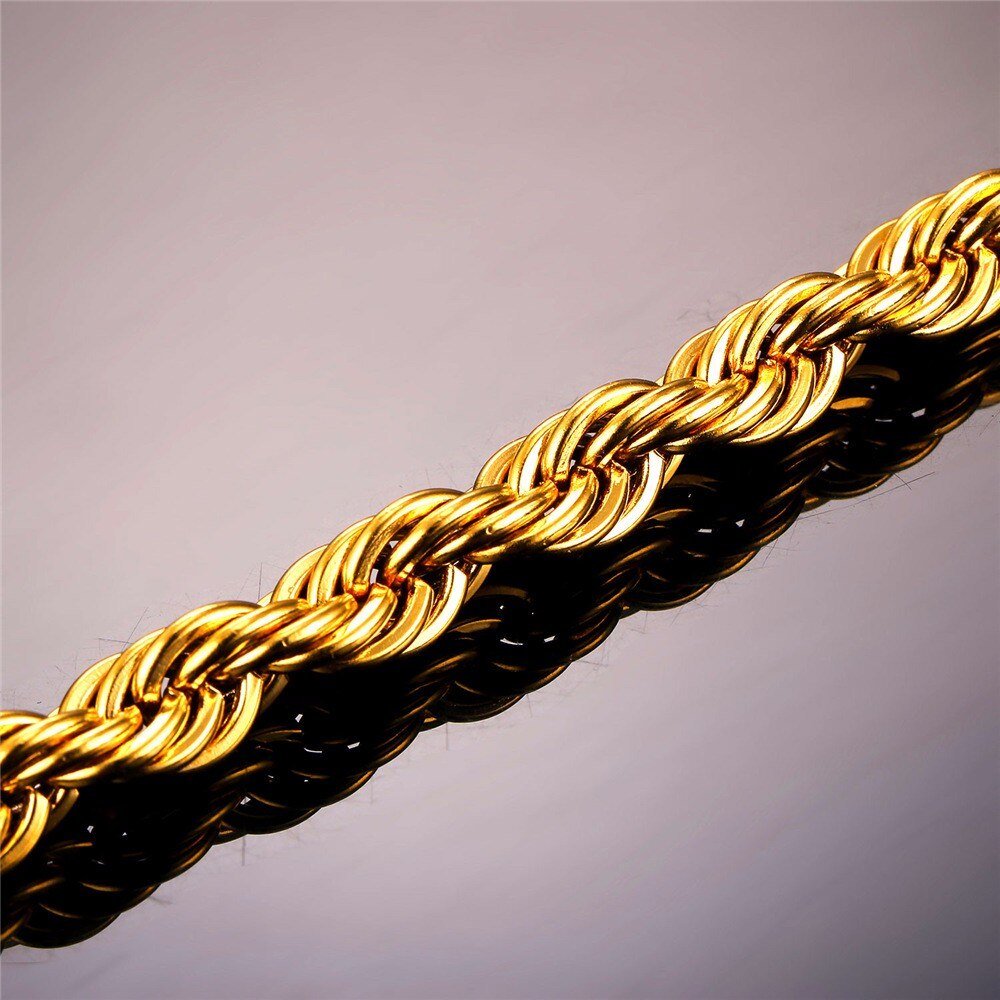 Thick Twisted Rope Braided Men's Chain Thick Twisted Rope Braided Men's Chain