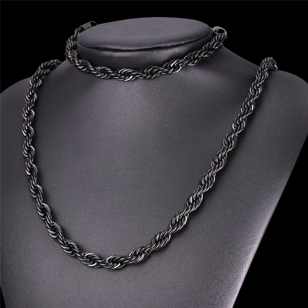 Thick Twisted Rope Braided Men's Chain Thick Twisted Rope Braided Men's Chain