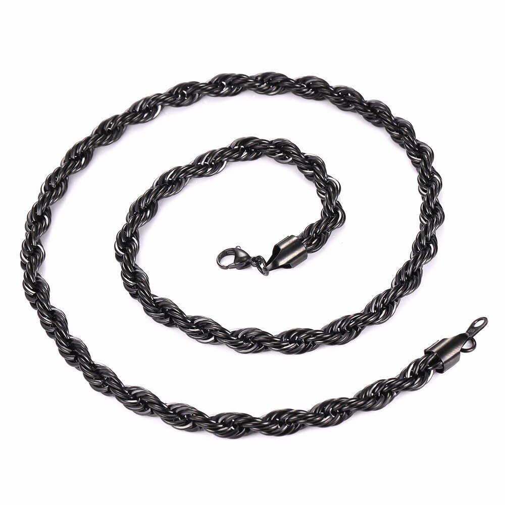 Thick Twisted Rope Braided Men's Chain Thick Twisted Rope Braided Men's Chain
