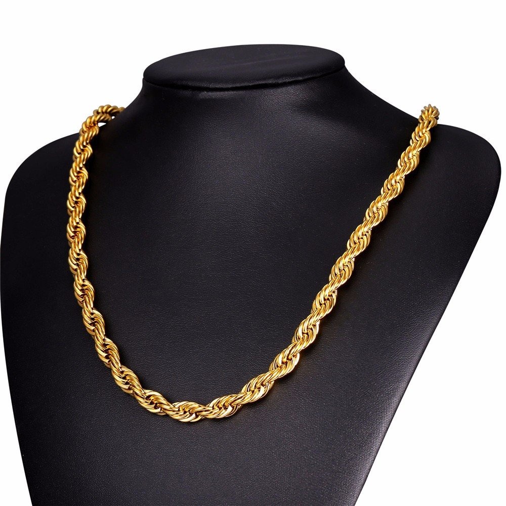 Thick Twisted Rope Braided Men's Chain Thick Twisted Rope Braided Men's Chain
