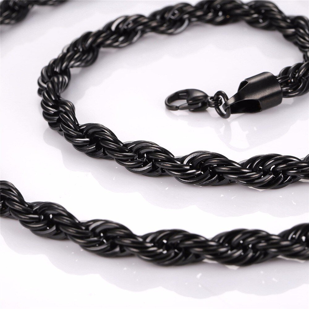 Thick Twisted Rope Braided Men's Chain Thick Twisted Rope Braided Men's Chain