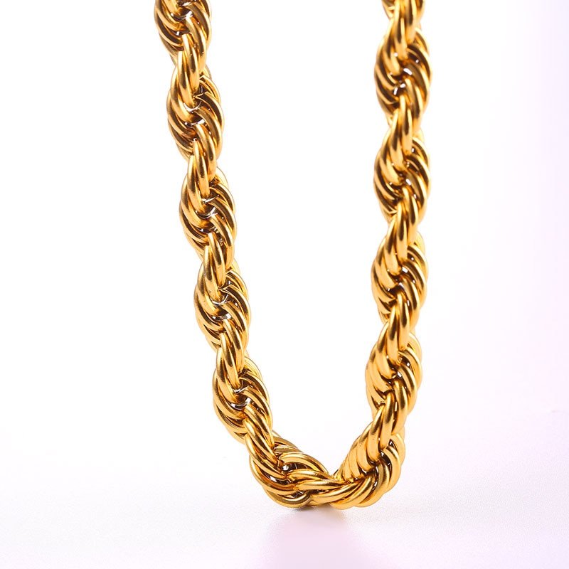 Thick Twisted Rope Braided Men's Chain Thick Twisted Rope Braided Men's Chain