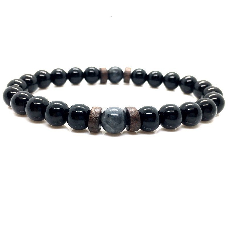 Men's Natural Moonstone Beaded Bracelets