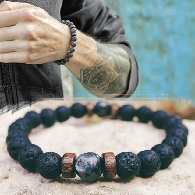 Men’s Natural Moonstone Beaded Bracelets