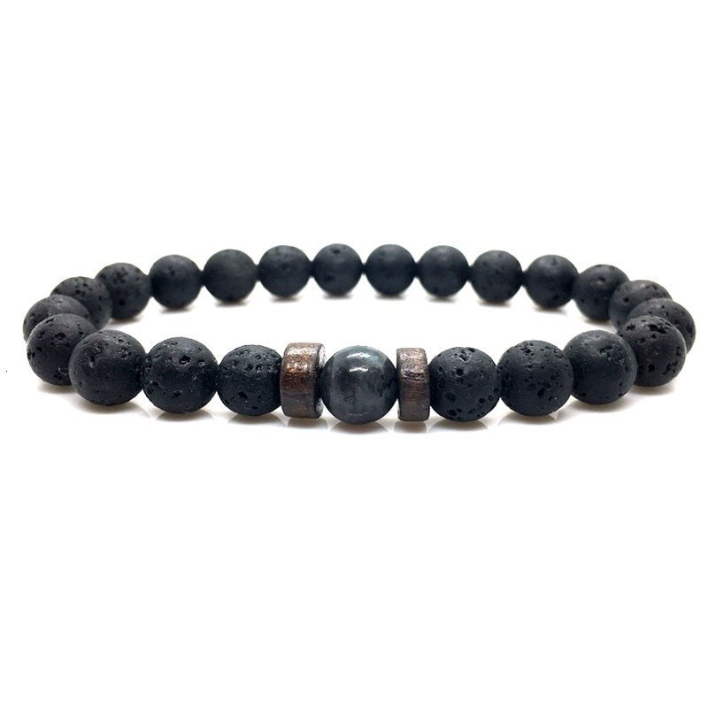 Men's Natural Moonstone Beaded Bracelets